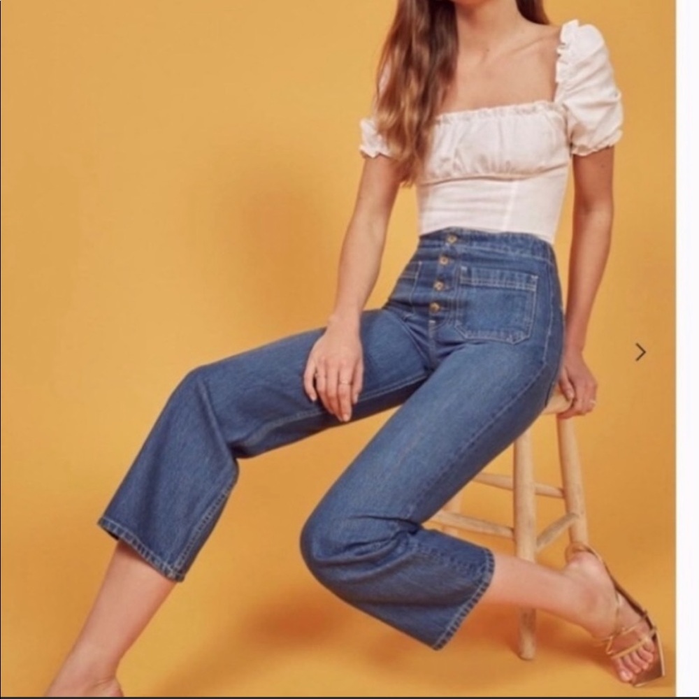 Reformation Eloise High Rise Wide Leg Jean - Picture 1 of 9